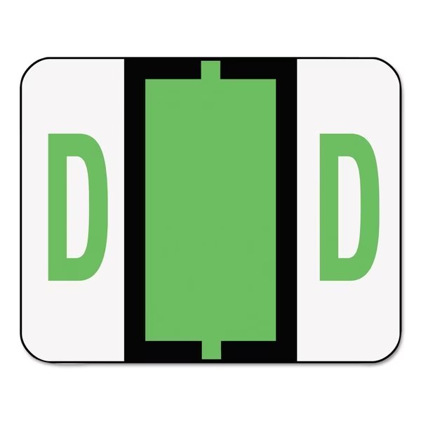 Label, Alphabetic, Color-Coded, Letter D, Green, 500/Roll, SMEAD, Mfr# 67074